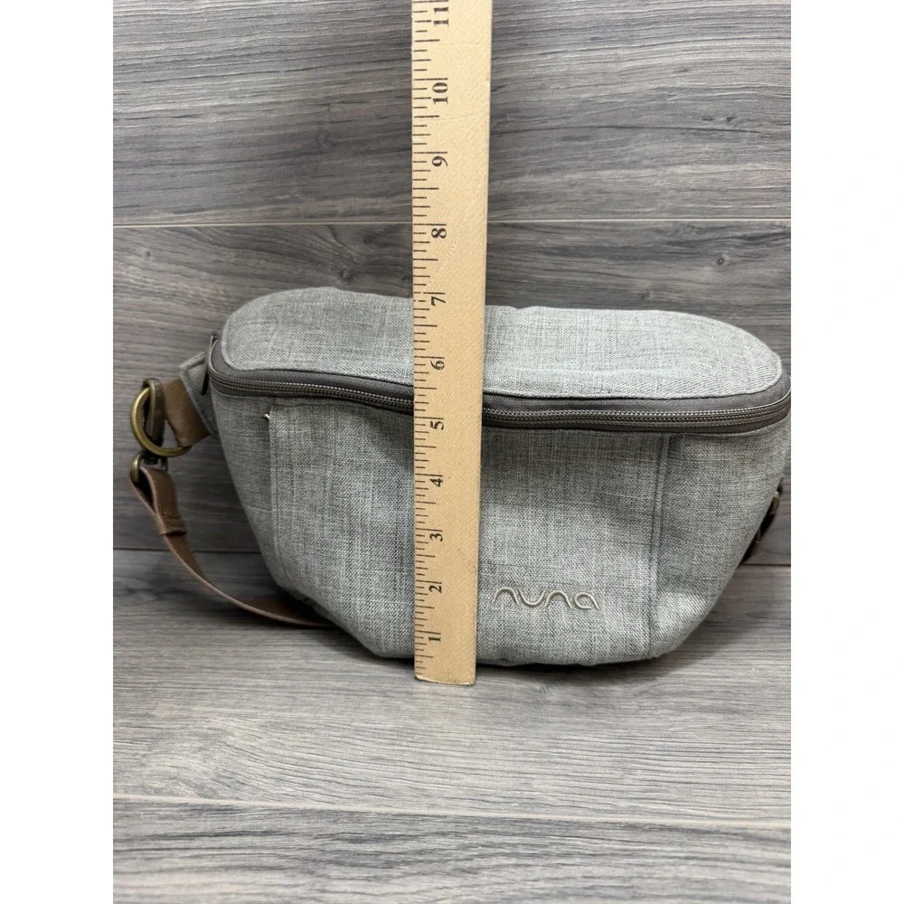 Nuna Stroller Sling Bag Handle Organizer Pouch Gray Brown Phone Wallet Unisex